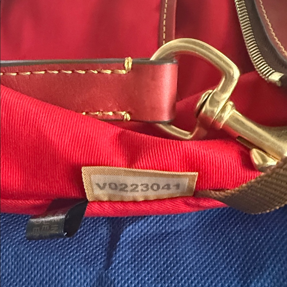 Dooney & Bourke Red Leather Satchel - Picture 6 of 9